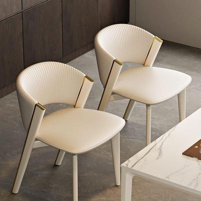 AL100027意式轻奢餐椅家用极简餐靠背凳厅2子025新感餐桌椅款网红