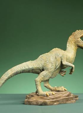 艺彩绘全铜恐FXN迅猛龙小摆件工面品居家客龙厅玄关办公室桌铜装