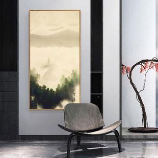 饰画中HVG中走廊玄式 玄关装 关画竖禅意客厅挂画书房家居壁 版 新式