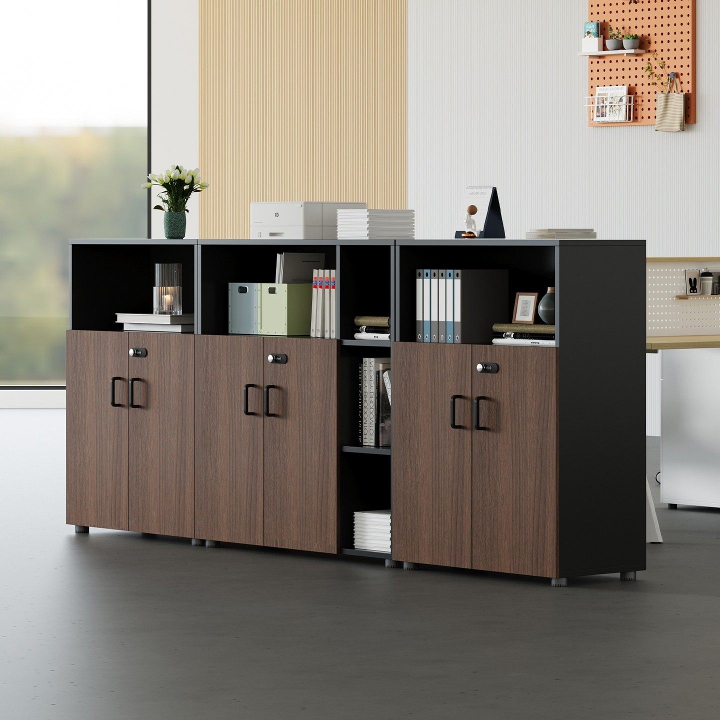 文件柜矮柜资料柜办公置物柜办公室隔断柜简约现代落地边柜木质柜,商业/办公家具,文件柜,淘宝优惠券,粉丝福利购,淘宝优惠卷