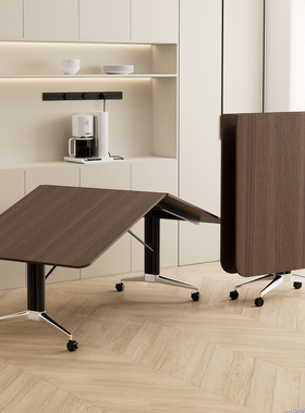 E0级书桌家用卧室可折叠成人学习桌移动式客厅靠墙学生写字桌子