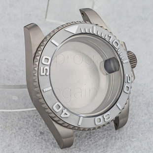 手表钛壳游艇钛壳防水超轻潜水蓝宝石玻璃水鬼表壳适装NH35/NH36