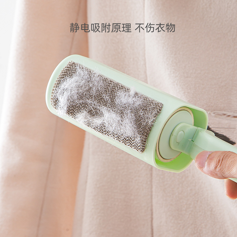 极速三合一粘毛j器滚筒粘头发衣物去毛刮毛沾滚刷神器可撕式黏纸