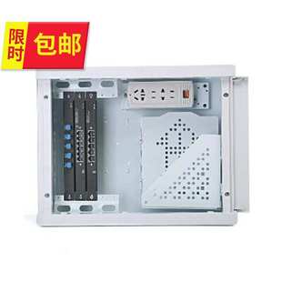 极速新款暗装多媒体弱电箱光w纤入户信息箱多媒体w集线箱遮挡盒家