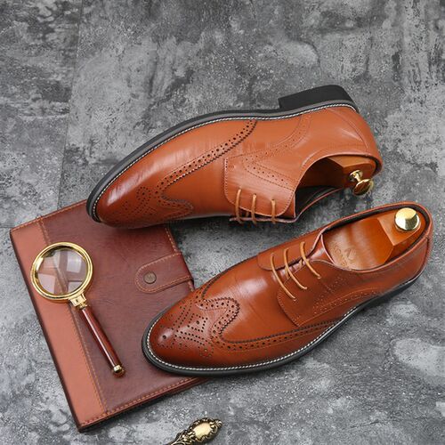 极速  men leatHher shoes big siz