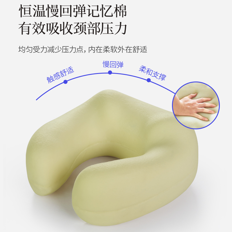 极速u型枕颈椎护颈枕脖子靠枕y旅行睡觉坐车便携神器午睡记忆棉u