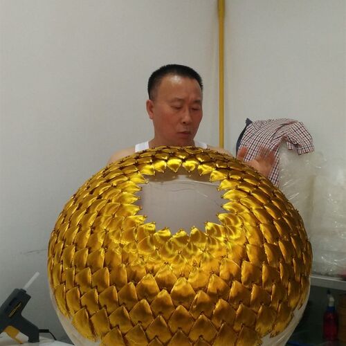 新品金箔 莲花灯 祈福心愿灯 居家用灯罩  纯手工制Z作 A-5