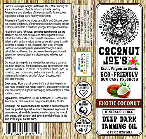 极速3-PACdK SPECIAL  Exotic Coconut Dark Tanning Oil by Coc