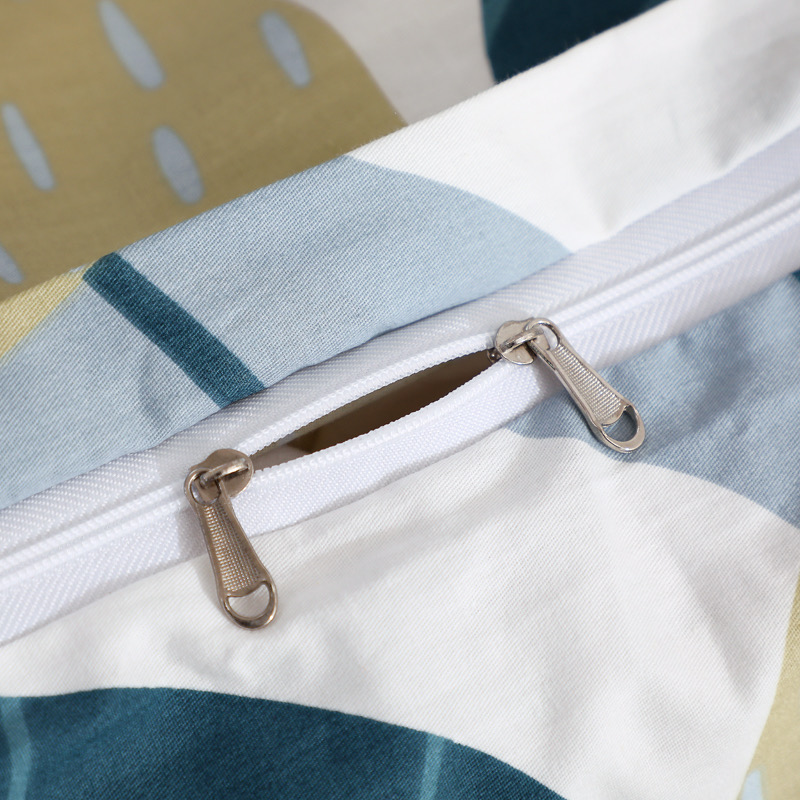 极速田园花卉纯棉l四件套 美式印花斜纹全棉床品套件 被套三件套