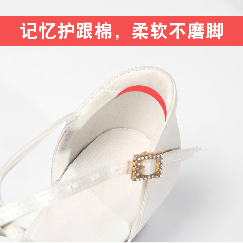 新品白色拉丁舞鞋l儿童中低跟软底国标软底少儿初学女孩练功伦巴