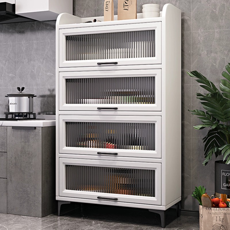 极速餐边柜客厅柜子靠墙储物柜y厨房橱柜碗柜餐厅茶水酒柜玻璃门