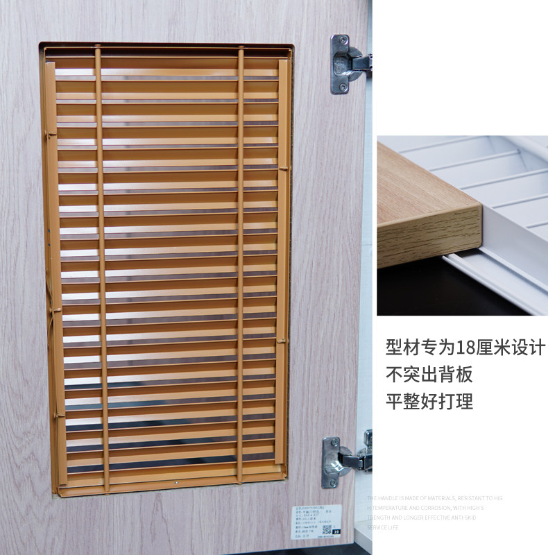 极速铝合金百叶窗橱柜门装饰热水器门透气口O卫生间通风口鞋柜衣