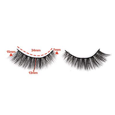 极速Newccally Lashes False Eyelashes Cat Eyes Wispy Natural
