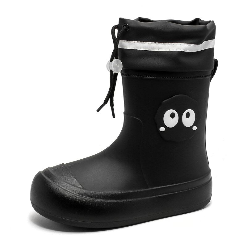 新品儿童雨鞋女款轻便软底加绒保暖防滑防水雨靴学V生厚底水鞋耐