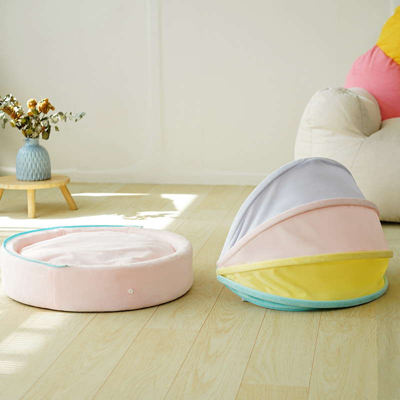 极速猫窝四季通用冬季保暖半封闭式猫屋可拆洗狗窝T大号猫摇篮牀