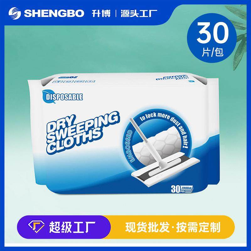 跨境热销静电除尘纸可替换拖地布免手洗家用擦地宠物毛发吸尘纸