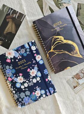 跨境A5周计划本2025线圈笔记本PLANNER日记本亚马逊日程本