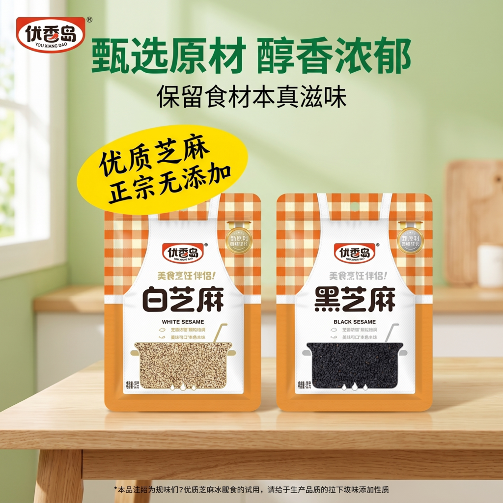 优香岛无添加原味醇香芝麻粒