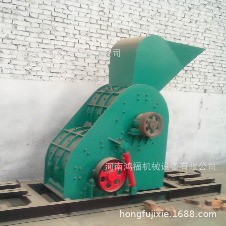 双击式粉碎机生产流程 大型煤矸石破碎机 双级无底式矿石破碎机