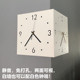 钢制拐角转角数字镂空静音两面挂钟免打孔静音 简约 现代风格 时尚