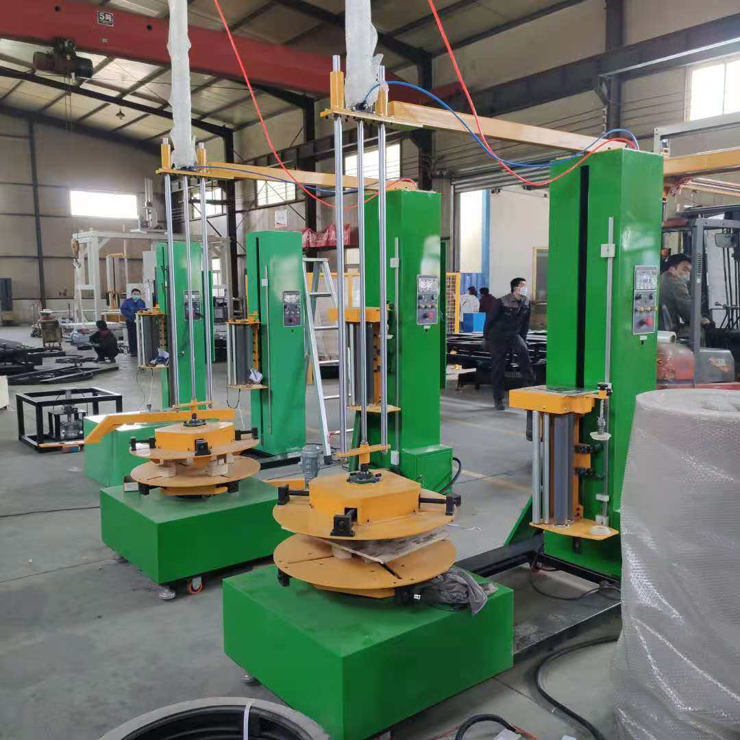 无纺布缠绕膜包装机 PE拉伸膜缠绕膜托盘打包机  食品纸箱围膜机