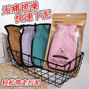 搓澡巾鑫舒洁绗绣搓背搓泥洗澡巾双面沐浴搓背成人洗澡巾洗浴用品