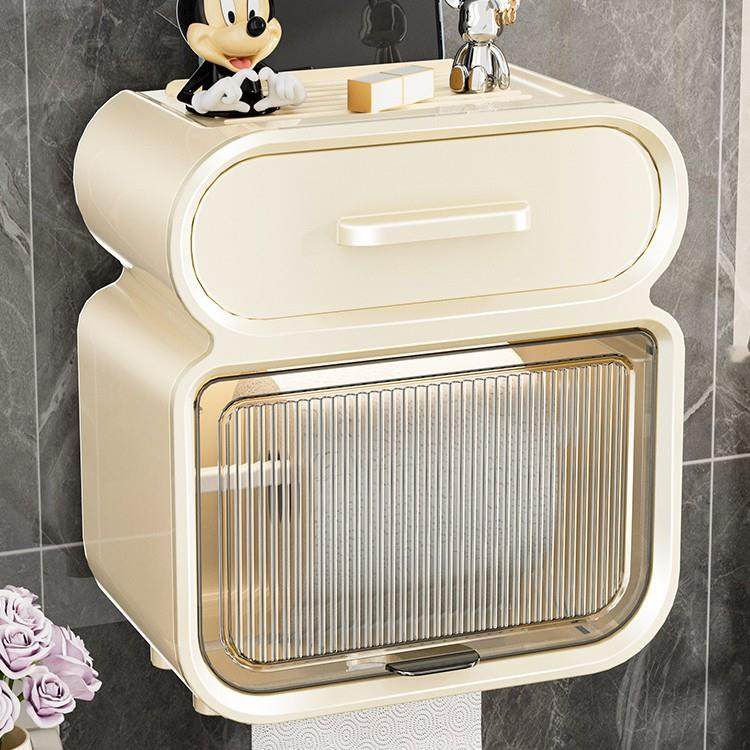 卫生间厕纸盒厕所纸巾盒抽纸盒卫生纸置物架卷纸防水壁挂式免打孔