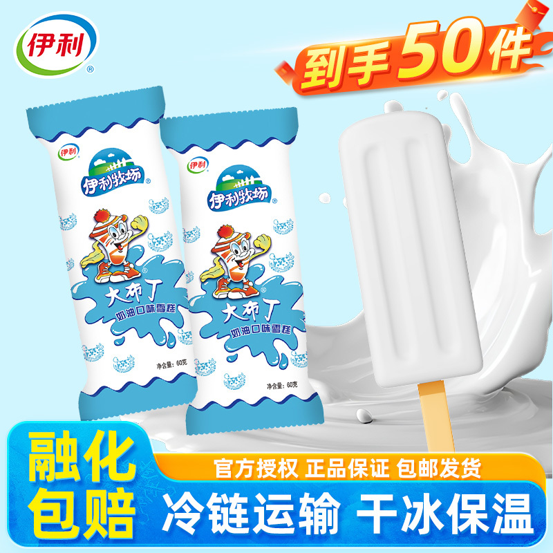 伊利冰淇淋大布丁冰糕冰激凌冰棒