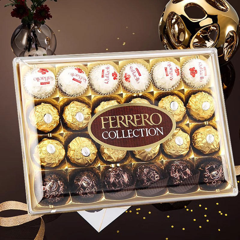 费列罗榛果威化巧克力糖果圣诞节小礼物礼品礼盒送女友零食24粒
