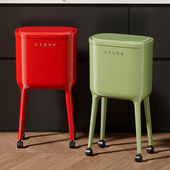 厨房专用垃圾桶免弯腰带盖家用客厅高颜值可移动大容量新款 厨余桶