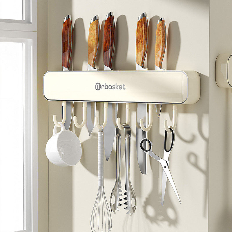 厨房刀架置物架壁挂式墙上免打孔锅勺子铲子多功能挂架刀具收纳架,厨房/烹饪用具,刀架,淘宝优惠券,粉丝福利购,淘宝优惠卷