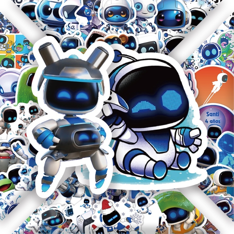 60张宇宙科技感机器人贴画宇航员