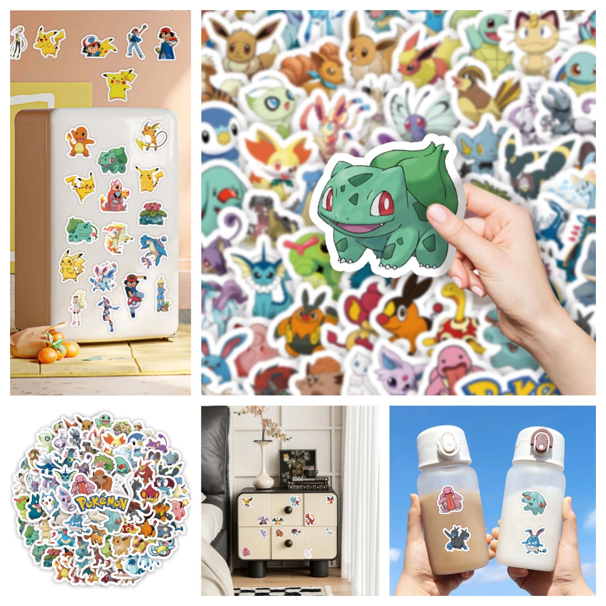 可爱卡宠物小精灵神奇宝贝创意贴