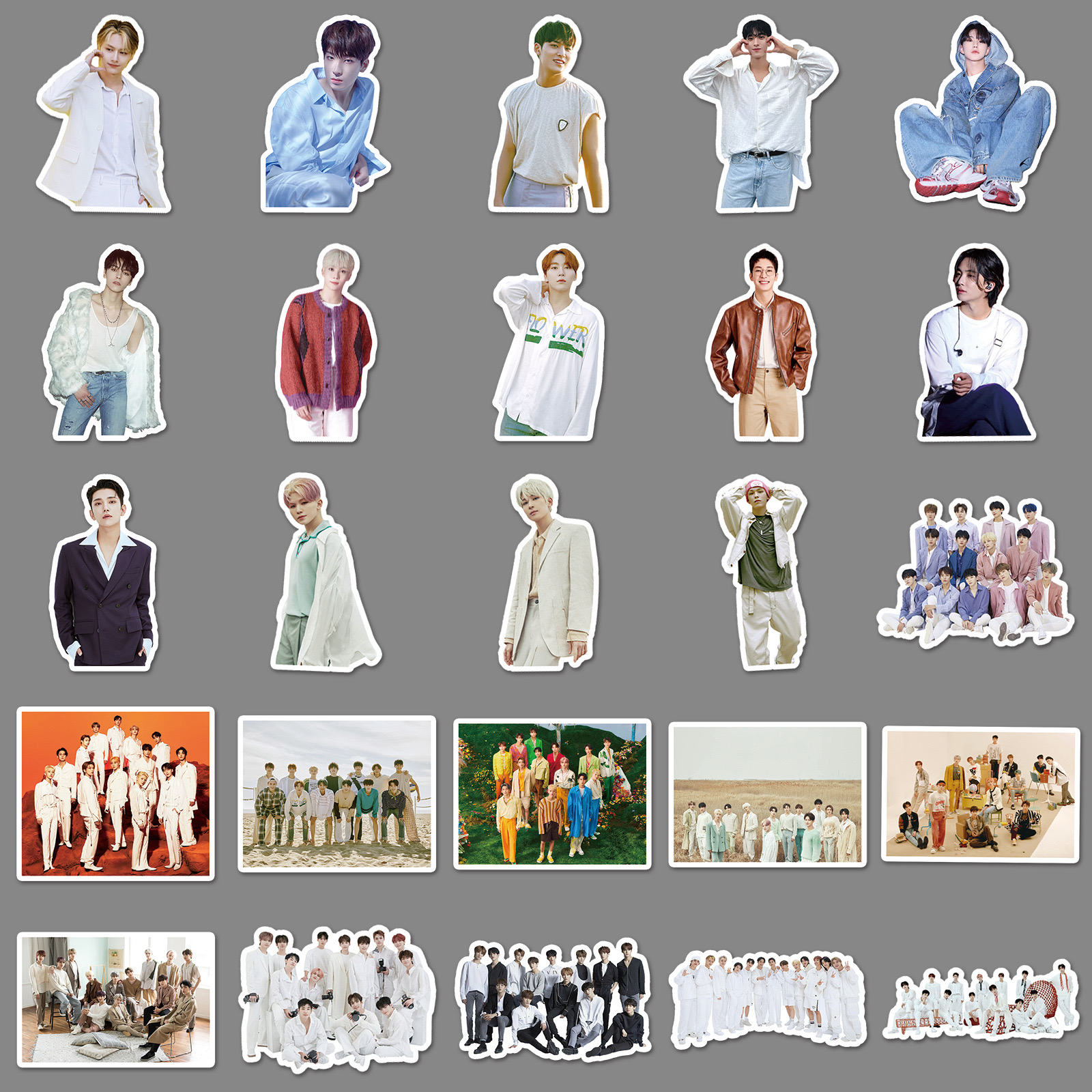 SEVENTEEN明星韩国男团防水贴纸
