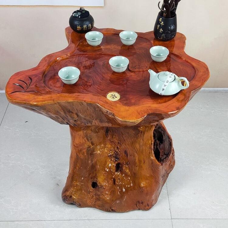 根雕茶台实木树根茶几原台木木家客707厅香樟头茶台树桩小用型阳