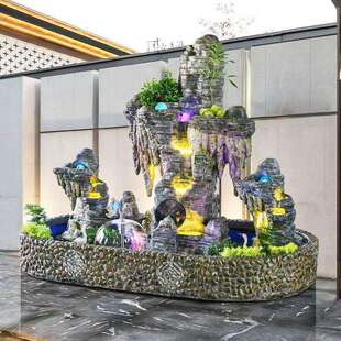 大假山流水喷泉摆件园花庭ZMD院型别墅酒店小院鱼池景钟乳石观