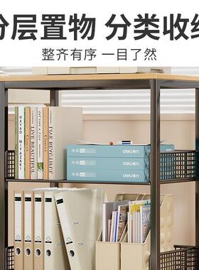 打印机放柜落地可移电动公PZX室收纳置物置架多层工位脑主机箱办