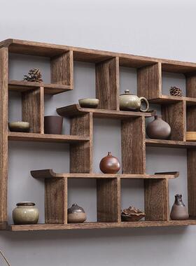 源头源头墙墙上置物架壁实木架子隔F5M57567板博古架壁挂挂墙饰创