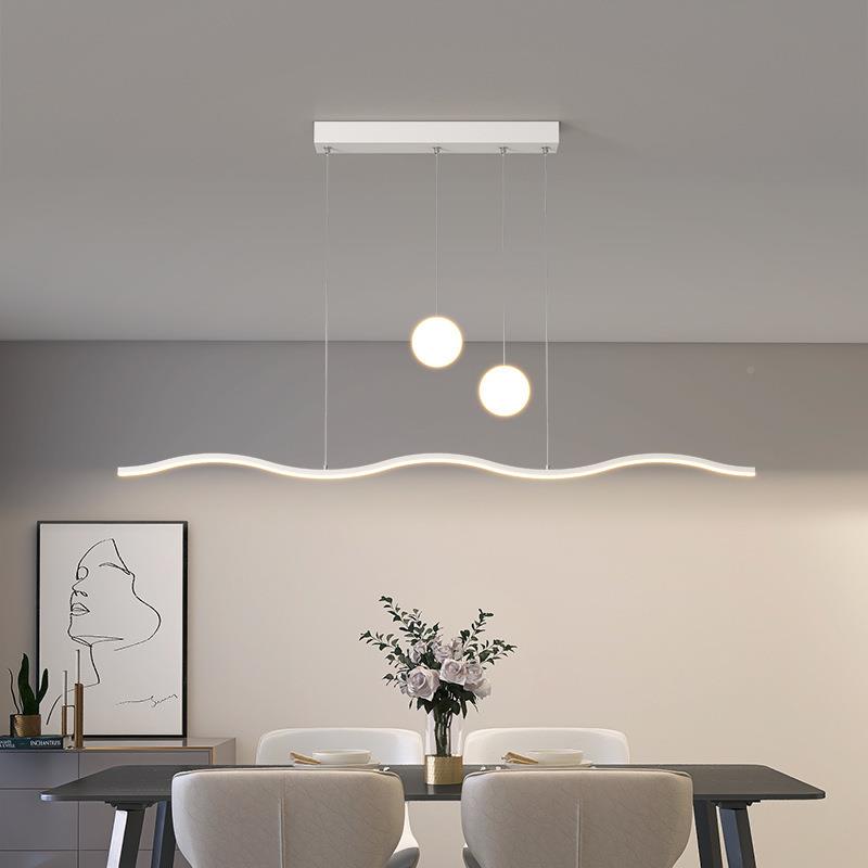 025极简吊网红艺术餐厅灯现简约创意设760计代师餐桌饭2厅吧台长