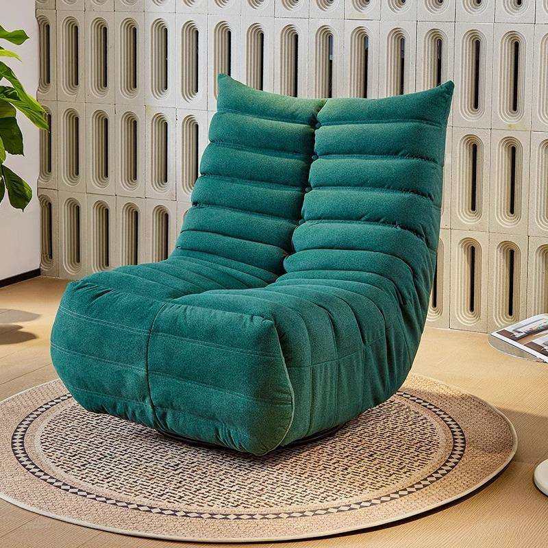 躺单人沙发多功能毛毛虫电客椅厅旋转懒011人动摇椅可躺可睡沙发