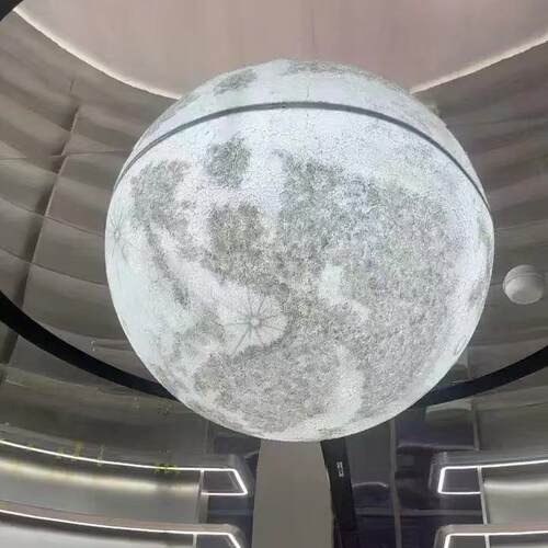 号装大半圆月球灯餐顶厅酒吧工凹凸球半75069形月亮星球吸灯