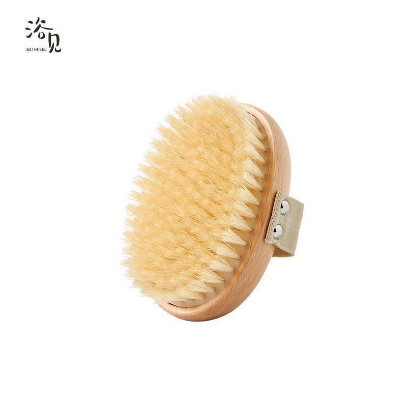 bz7刷用刷猪鬃毛沐浴洗麦太保洗澡刷子澡搓背刷磨砂膏干w身体刷清