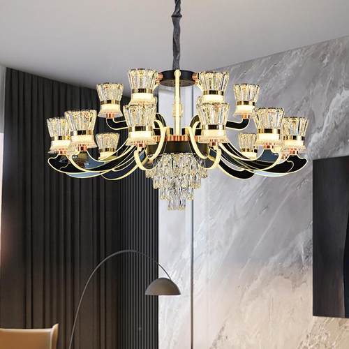 灯臂发1063光客厅吊约灯202灯年新款水晶具现代简欧式餐厅5大厅灯