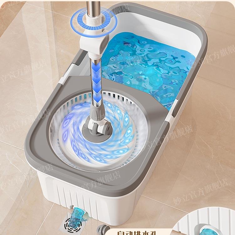 转拖把免手洗72025新旋款家用一拖净拖干湿杆两用水桶一体地桶拖