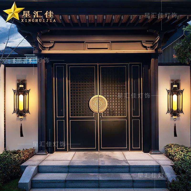 新中壁灯别墅外庭墙门口两侧柱子灯围墙室外院大户外防水XHJ-TY11