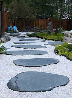 植景铺观装饰面石子白色子黑色砾石米石铺绿路石石造景LME小石头