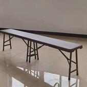 户高外露可折叠条长333凳子餐桌长凳克米特塑料庭院阳台野餐营端