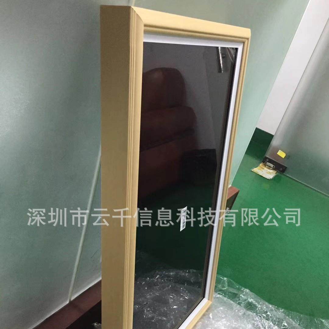 22广/32/43/49寸木质广相框告机LCD告屏复古数字标牌显示屏MNF相