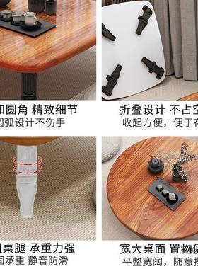 叠桌小炕桌家地饭桌榻榻米折桌桌床上书桌折叠餐桌宿pxx76432舍用