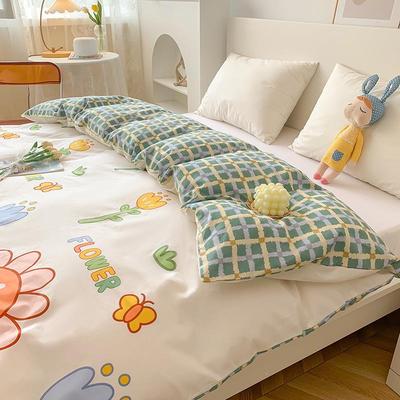 全棉100小印花被套清新纯全棉单被棉被罩单人10x210双单人200x230